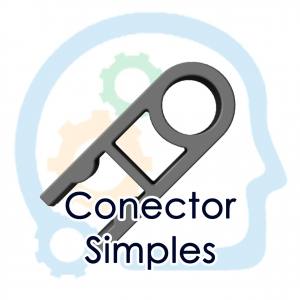 Conector Cinza Simples - 1 via